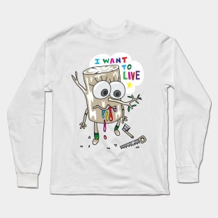 Leaf Cartoon Long Sleeve T-Shirt